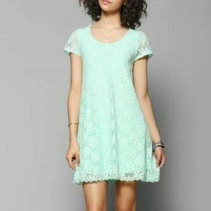 Urban Outfitters Kimchi Blue Mint Green Lace Dress Women's Sz XS